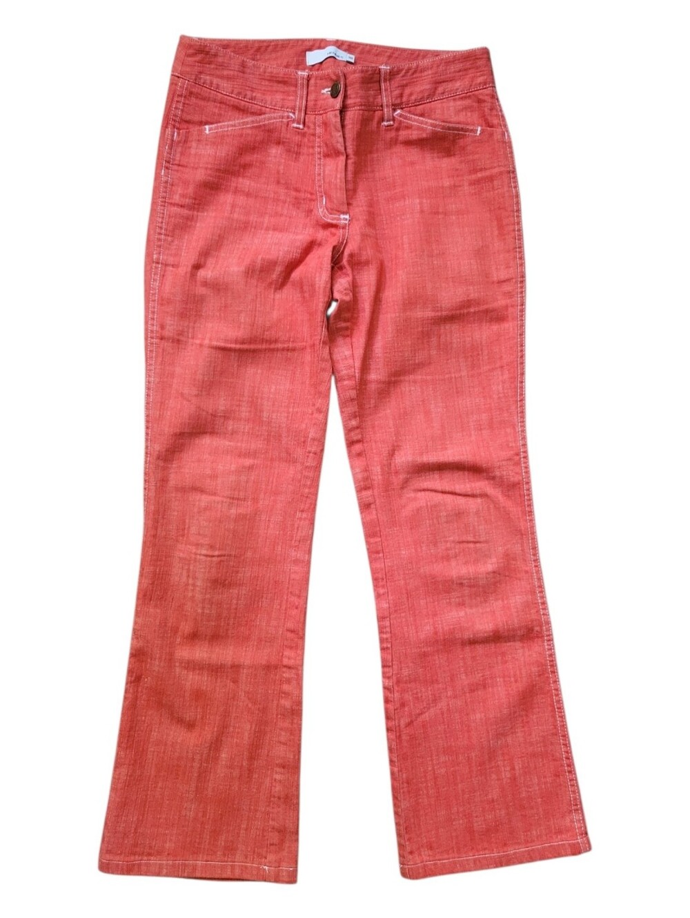 Hennes & Mauritz × H&M Red Jeans Bootcut Trouser Preppy Nautical Cropped 38 8
